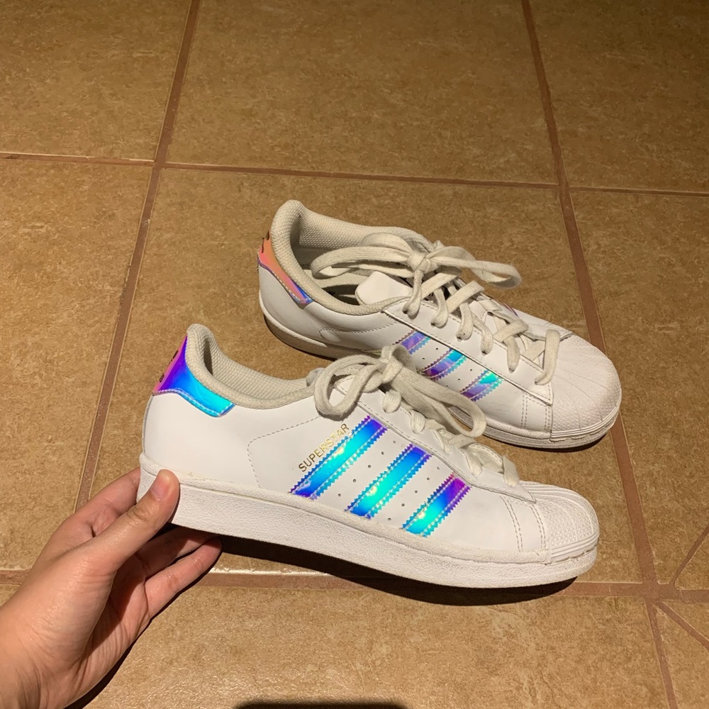 Holographic Adidas Superstars